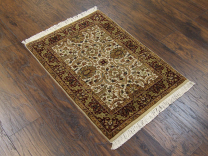 Fine Persian Kashan 2'0"x3'0" Hand-knotted Rug -w11062