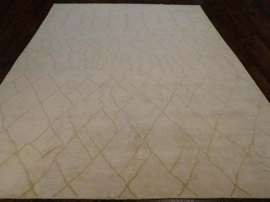 Moroccan Tulu Design 8'0"x10'0" Hand-knotted Rug -W1031