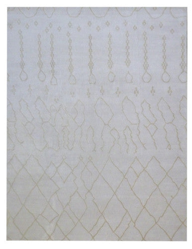 Moroccan Tulu Design 8'0"x10'0" Hand-knotted Rug -W1031