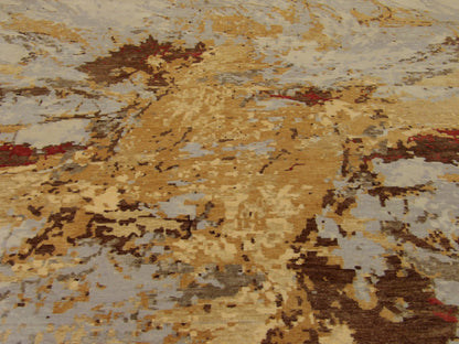Modern Abstract Design 8'0"x10'0" Hand-knotted Rug -W1033