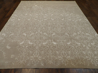 Transitional Broken Design 8'0"x10'0" Hand-knotted Rug -W1036