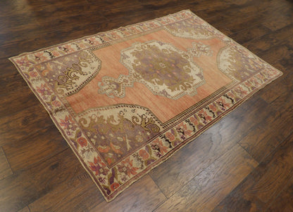 Anatolian Oushak Natural-dye 5'0"x8'0" Hand-knotted Rug -W1039