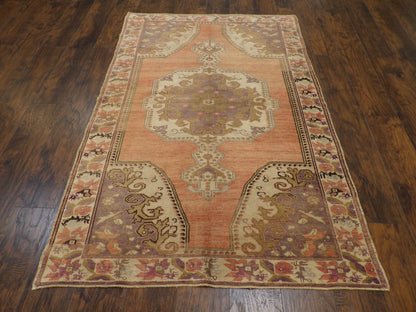 Anatolian Oushak Natural-dye 5'0"x8'0" Hand-knotted Rug -W1039