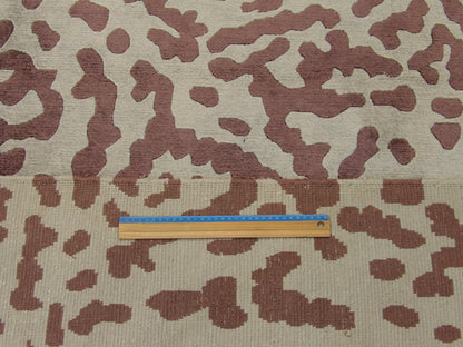 Transitional 8'0"x10'0" Hand-knotted Rug -w1057