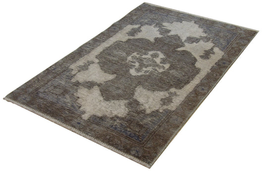 Vintage Overdye 3' x 5' Hand-knotted Rug - W106