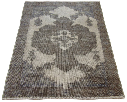 Vintage Overdye 3' x 5' Hand-knotted Rug - W106