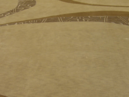 Modern Curve Design 8'0"x10'0" Hand-knotted Rug -w1064