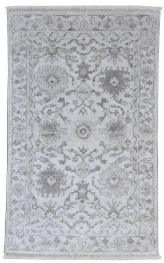Silky Ziegler Oushak 3'0"x5'0" Hand-knotted Rug -w107