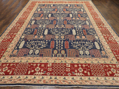 Fine Chobie Ziegler Natural-dye 9'0"x12'0" Hand-knotted Rug -W11379