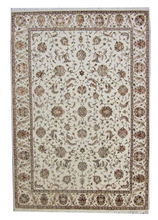 Fine Persian Silky Kashan 5'0"x8'0" Hand-knotted Rug -W11020