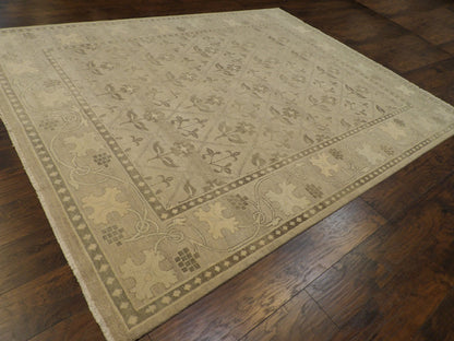 Turk Anatolian Oushak Silver Wash 8'0"x10'0" Hand-knotted Rug -w11029