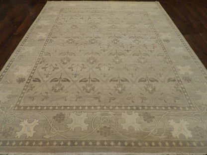Turk Anatolian Oushak Silver Wash 8'0"x10'0" Hand-knotted Rug -w11029