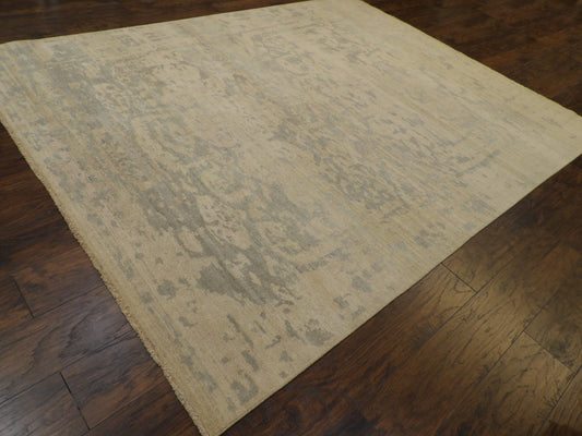 Oushak Chobie Natural-dye 8'0"x10'0" Hand-knotted Rug -w11031