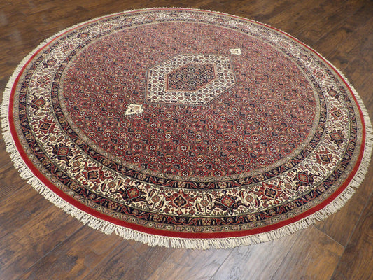 Fine Persian Mir Bidjar 8'0"x8'0" Hand-knotted Rug -w11041