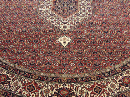 Fine Persian Mir Bidjar 8'0"x8'0" Hand-knotted Rug -w11041