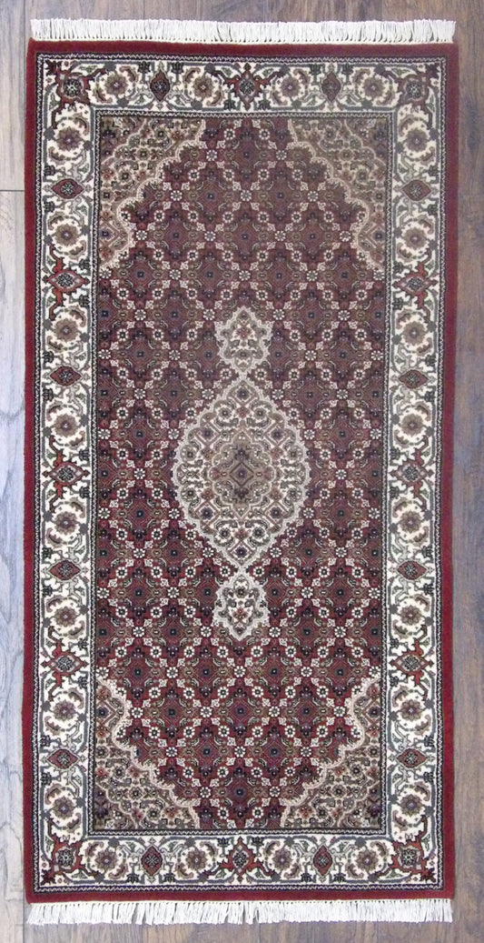 Fine Persian Tabriz 2'0"x4'0" Hand-knotted Rug -w11044
