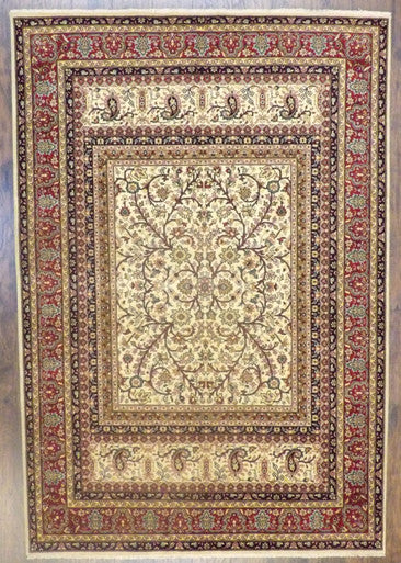 Fine Persian Haji Jalili 6'0"x9'0" Hand-knotted Rug -W11045