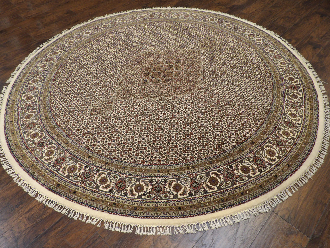 Fine Persian Mir Bidjar 8'0"x8'0" Hand-knotted Rug -w11046