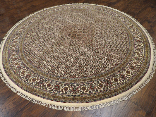 Fine Persian Mir Bidjar 8'0"x8'0" Hand-knotted Rug -w11046