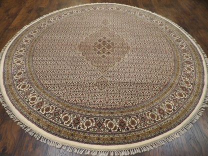 Fine Persian Mir Bidjar 8'0"x8'0" Hand-knotted Rug -w11046