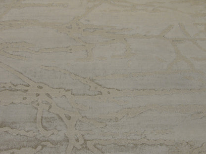 Modern Silky Loop Abstract Design Hand-Loom 5'0"x8'0" Hand-loom Rug -W11075