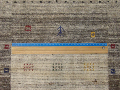 Persian Gabbeh 2'0"x4'0" Hand-knotted Rug -w11082