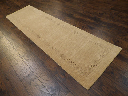 Modern Gabbeh 2'6"x10'0" Hand-knotted Rug -w11096