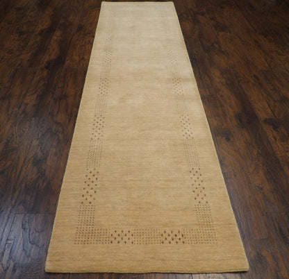 Modern Gabbeh 2'6"x10'0" Hand-knotted Rug -w11096