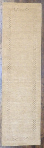 Modern Gabbeh 2'6"x10'0" Hand-knotted Rug -w11096