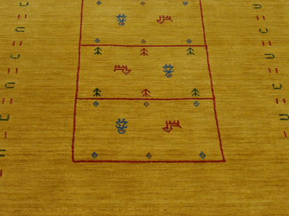 Gabbeh Loom-Knotted 3'0"x5'0" Loom-knotted Rug -w11101