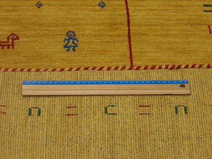 Gabbeh Loom-Knotted 3'0"x5'0" Loom-knotted Rug -w11101