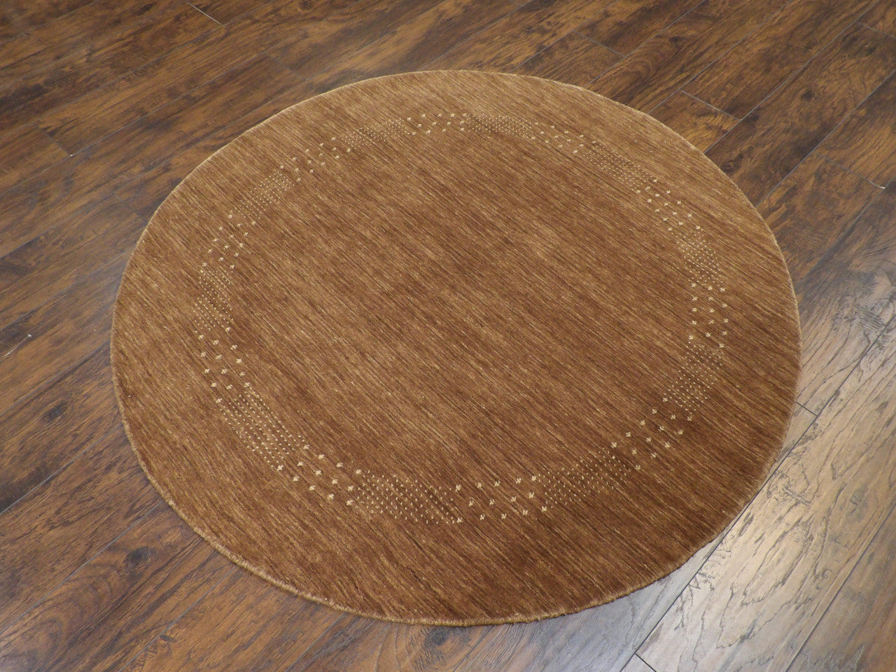 Modern Persian Gabbeh 5'0"x5'0" Hand-knotted Rug -w11109