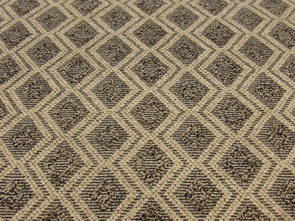 Natural Breaded Geometrical Design 5'0"x8'0" Hand-knotted Rug -W11132