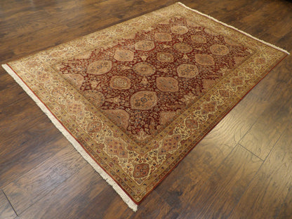 Fine Persian Silky Haji Jalili 5'0"x8'0" Hand-knotted Rug -W11138