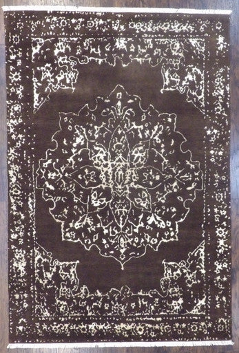 Broken Heriz High Low 6'0"x9'0" Hand-knotted Rug -w11163