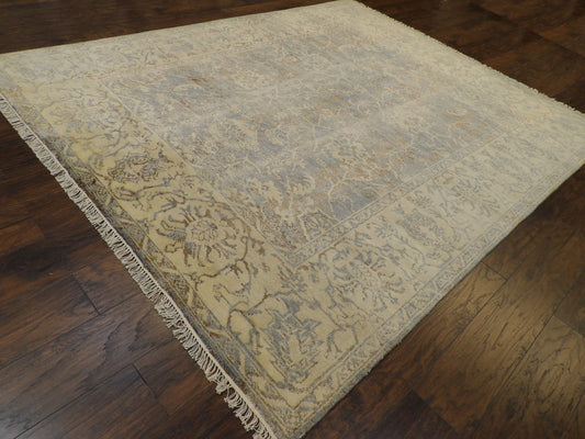 Turk Oushak Natural-dye 8'0"x10'0" Hand-knotted Rug -w11166