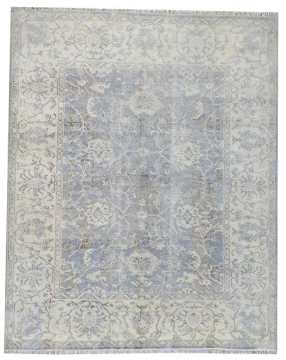 Turk Oushak Natural-dye 8'0"x10'0" Hand-knotted Rug -w11166