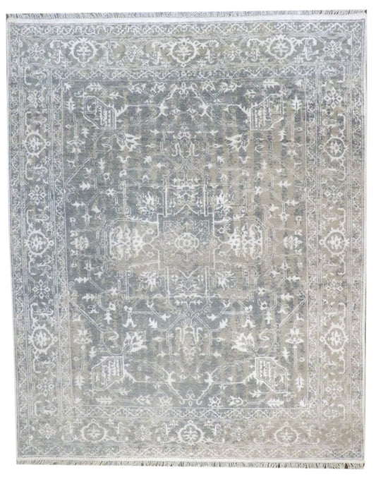 Oushak Sherapi Broken 8'0"x10'0" Hand-knotted Rug -w11168
