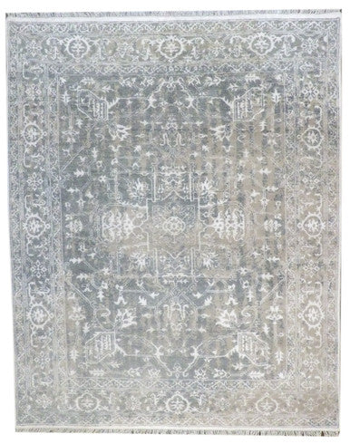 Oushak Sherapi Broken 8'0"x10'0" Hand-knotted Rug -w11168