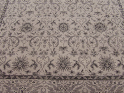 Turk Oushak White Wash 6'0"x9'0" Hand-knotted Rug -W11170
