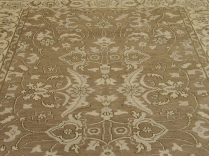 Turk Oushak White Wash 6'0"x9'0" Hand-knotted Rug -W11174