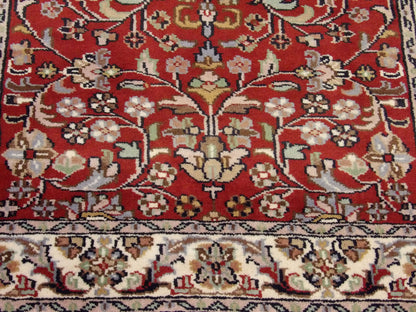 Fine Persian Kashan 2'6"x10'0" Hand-knotted Rug -w11185