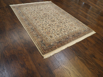 Fine Persian Kashan 5'0"x8'0" Hand-knotted Rug -W11211