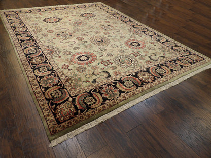 Fine Persian Mashad 9'0"x12'0" Hand-knotted Rug -w11219