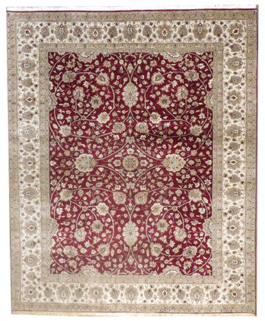 Fine Persian Haji Jalili 8'0"x10'0" Hand-knotted Rug -w11238