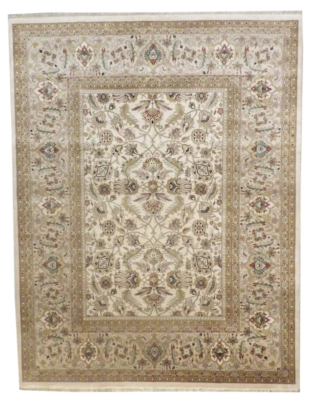 Ivory 8'0" x 10'0" Fine Persian Haji Jalili Hand knotted Wool Rug - Sku: w11239