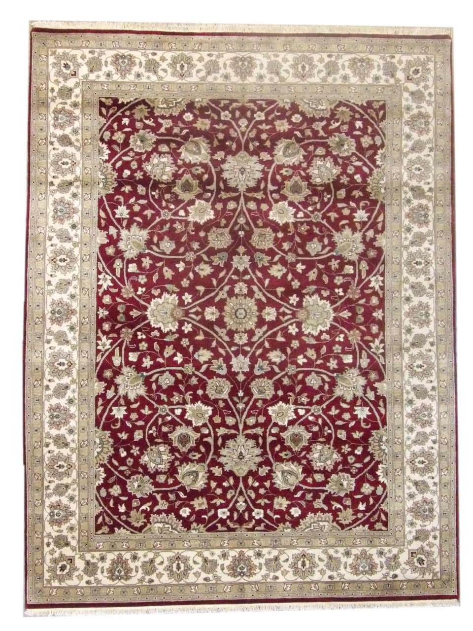 Beige 5'0" x 8'0" Fine Persian Haji Jalili Hand knotted Wool Rug - Sku: W11243