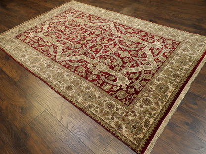 Fine Persian Haji Jalili 6'0"x9'0" Hand-knotted Rug -W11246