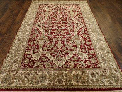 Fine Persian Haji Jalili 6'0"x9'0" Hand-knotted Rug -W11246