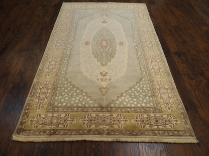 Fine Persian Haji Jalili Tabriz 5'0"x8'0" Hand-knotted Rug -W11249